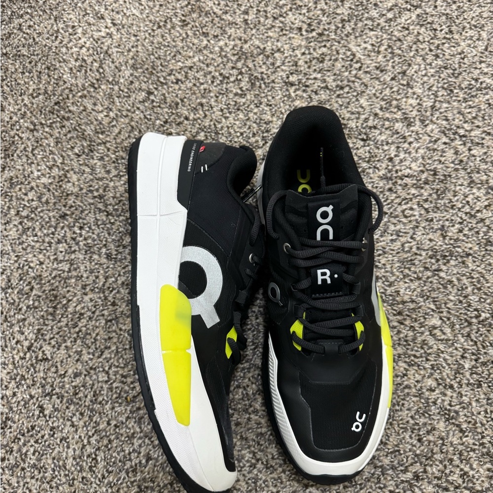 On Running Black and Yellow Sneakers